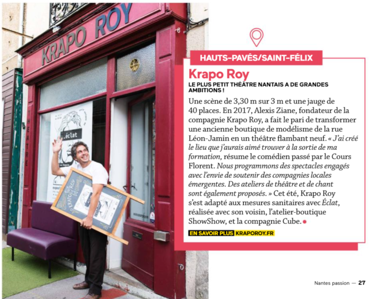 Pièce De Théâtre Les Grandes Ambitions Avis Nantes Passion / "Le plus petit théâtre Nantais a de grandes ambitions